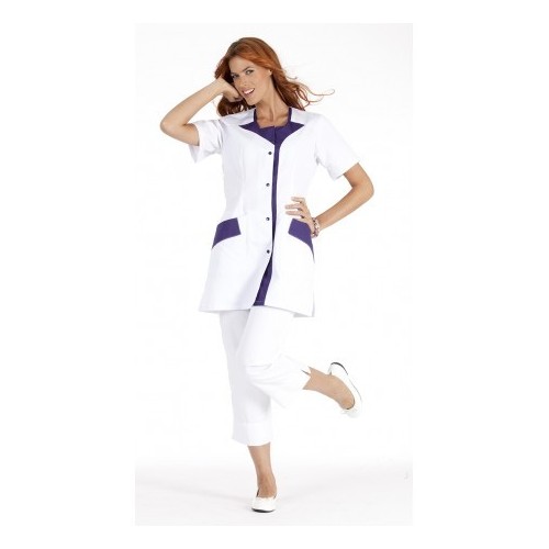 TUNIQUES FEMME ROMMY blanc purple