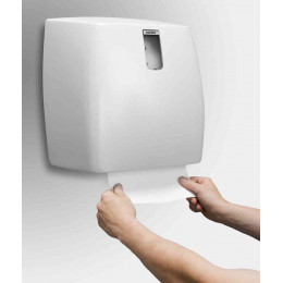 Rouleau d'essuie mains 2 plis blanc Autocut 150m - GLOBAL HYGIENE - Carton  de 6
