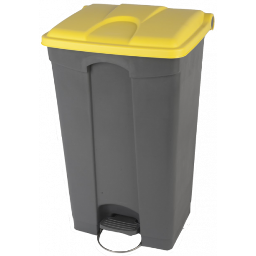 Poubelle 50 litres - Avec couvercle - Collecteur de déchets - 3 couleurs