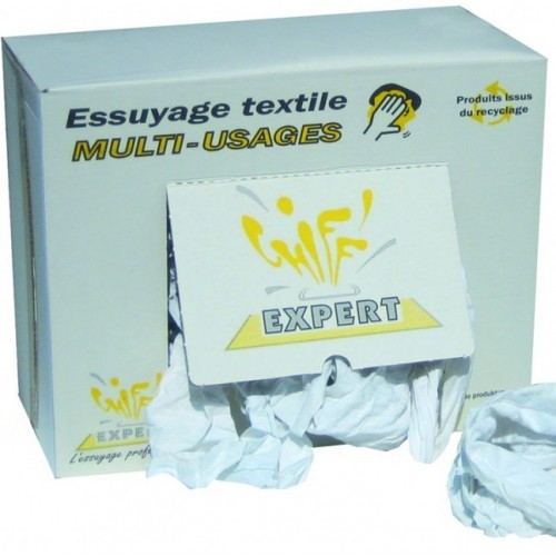 Chiffon textile industriel - Boite 10 kg